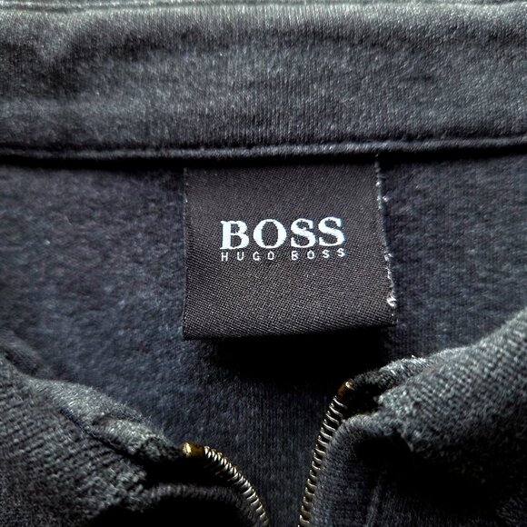 Boss Dark Grey Half Zip Top - Picture 1 of 7